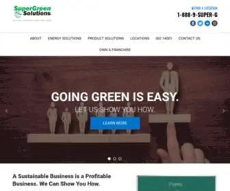 Supergreensolutions.com(A Sustainable Business) Screenshot