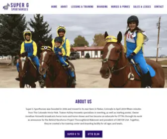 Supergsporthorses.com(Super G Sporthorses) Screenshot