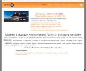 Supergumi.com(Minőségi gumiabroncsok jó áron a Szupergumi Gumiszerviz kínálatában) Screenshot