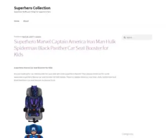 Superhero-Collection.com(Superhero Marvel Captain America Iron Man Hulk Spiderman Black Panther Car Seat Booster for Kids) Screenshot