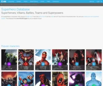 Superherodb.com(Superhero Database) Screenshot