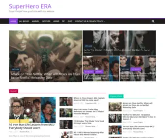 Superheroera.com(Superhero era) Screenshot