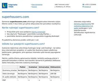 Superhousers.com(Užregistruotas domenas) Screenshot