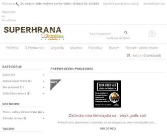 Superhrana.rs(On line prodaja super hrane) Screenshot