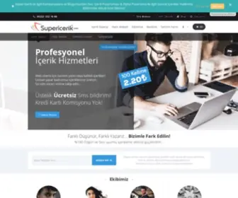 Supericerik.com(Online İçerik Siparişi Servisi) Screenshot