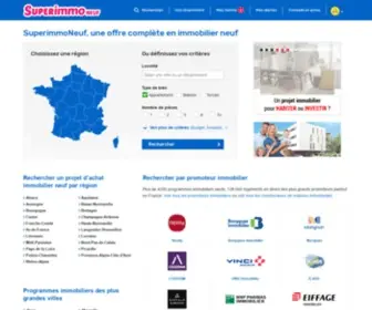 Superimmoneuf.com(Immobilier neuf et nouveaux programmes) Screenshot
