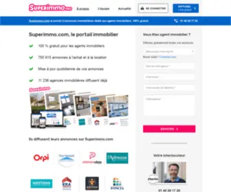 Superimmopro.com(Toute l’actualité PRO pour les agences immobilières) Screenshot