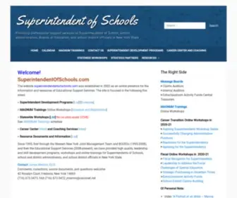 Superintendentofschools.com(Providing professional support services to Superintendents of School) Screenshot