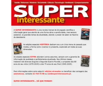 Superinteressante.pt(Revista Super Interessante (Portugal)) Screenshot