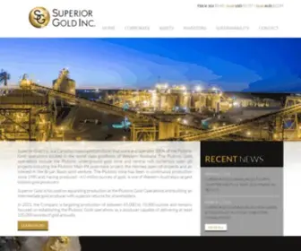 Superior-Gold.com(Superior Gold Inc) Screenshot