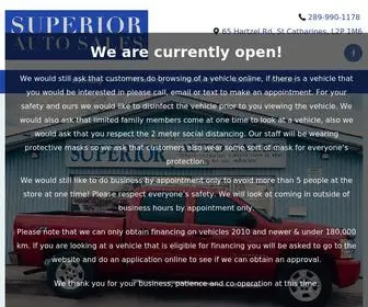 Superiorautosales.ca(Superiorautosales) Screenshot