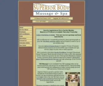 Superiorbodymassage.com(Superior Body Massage & Spa LLC Bayfield WI) Screenshot