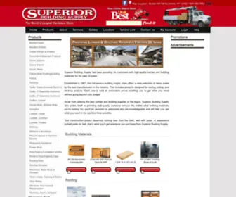 Superiorbuildingsupply.net(Superior) Screenshot