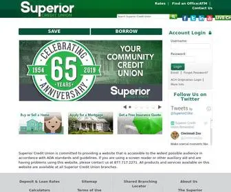 Superiorcu.com(Superior Credit Union) Screenshot