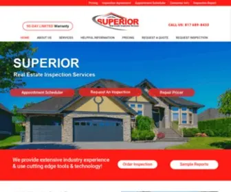 Superiordfwinspections.com(Real Estate Inspection Services in Mansfield Texas) Screenshot