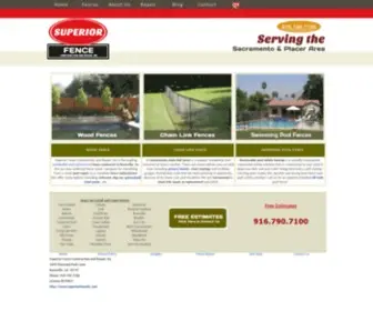 Superiorfencellc.com(Best Fence Company in Sacramento) Screenshot