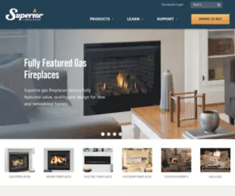 Superiorfireplaces.us.com(Superior) Screenshot