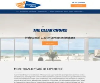 Superiorglass.com.au(Glazier Services) Screenshot