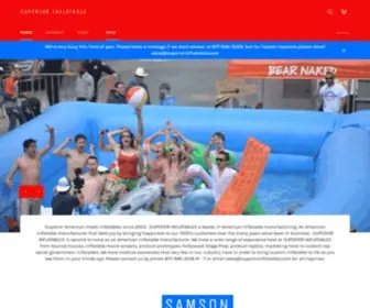 Superiorinflatables.com(Superior Inflatable) Screenshot