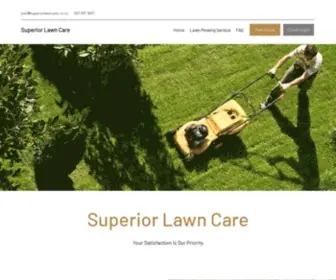 Superiorlawncare.co.nz(Get a Free Quote for Lawn Mowing Services in Auckland) Screenshot