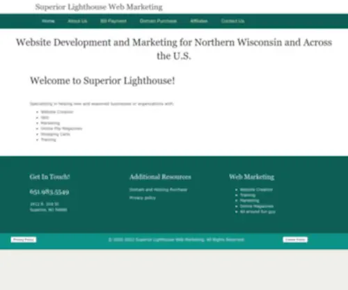 Superiorlighthouse.com(Superior Lighthouse) Screenshot