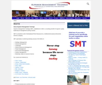 Superiormanagementtraining.com(Superior Quality Leadership & Management Training by SMT) Screenshot