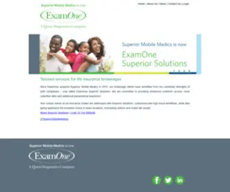 Superiormobilemedics.com(Superior Mobile Medics (SMM) is a mobile medical exam company) Screenshot