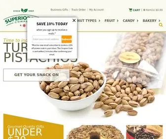 Superiornutstore.com(Gourmet Nuts) Screenshot