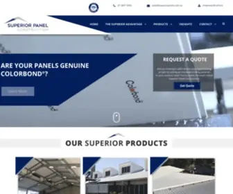 Superiorpanels.com.au(The future of insulated metal roofing & insulated wall panels) Screenshot