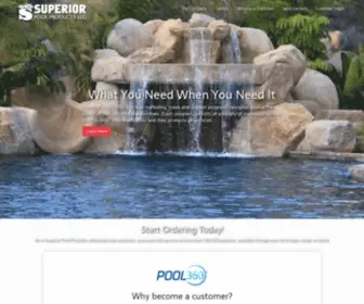 Superiorpoolproducts.com(Superior Pool Products) Screenshot