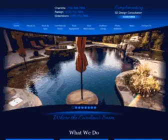 Superiorpoolsnc.com(Charlotte residential pools Raleigh) Screenshot