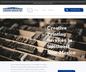 Superiorprintingservices.com(Our professional printing company) Screenshot