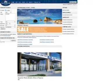 Superiorrealestatecyprus.com(Superior Real Estate) Screenshot
