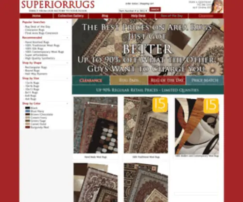 Superiorrugs.com(Rugs) Screenshot