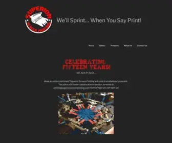 Superiorscreenprinting.com(When You Say Print) Screenshot