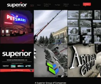 Superiorsigns.ca(Windsor Sign Company) Screenshot