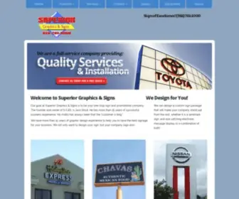 Superiorsigns.us(Superior Graphics & Signs) Screenshot