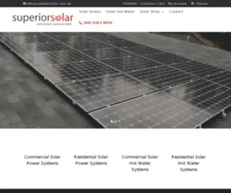 Superiorsolar.com.au(Solar Power &amp; Solar Panels Central Coast) Screenshot