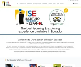 Superiorspanishschool.com(Ecuador Instituto Superior de Español) Screenshot