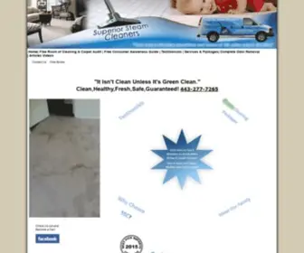 Superiorsteamcleaners.com(For Superior Steam Cleaners MD carpet cleaners the only name you can trust) Screenshot