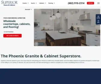 Superiorstoneandcabinet.com(Granite Countertops & Cabinets in Phoenix) Screenshot