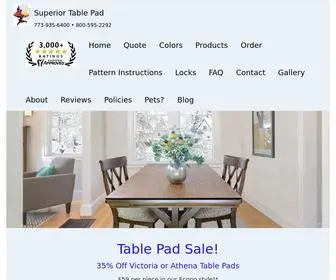 Superiortablepad.com(Superior Table Pad Co) Screenshot
