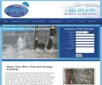 Superiorwaterproofing.ca(Basement Waterproofing serving Southern Ontario) Screenshot