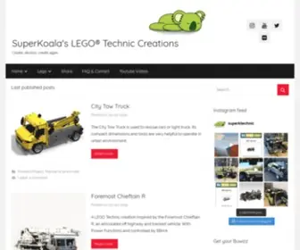 Superk-Technic.com(SuperKoala's LEGO® Technic Creations) Screenshot