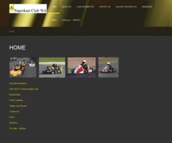 Superkartwa.com.au(The Official Site of Superkart Club WA) Screenshot