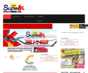 Superkfm.com(La leyenda musical del Cibao Top 10 Super K FM 100.7) Screenshot