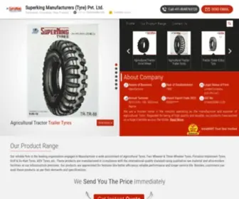 Superking-Tyre.com(Manufacturer of Agricultural Tractor Steering Wheel & Trailer Tyre & Agricultural Tractor Drive Wheels by Superking Manufacturers (Tyre) Pvt) Screenshot