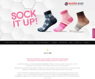 Superknit.com(Premium & Luxury Socks Manufacturers in India) Screenshot