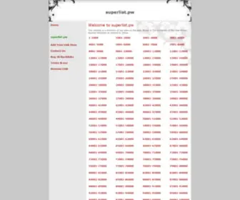 Superlist.pw(List of domains) Screenshot