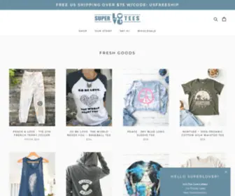 Superlovetees.com(The Softest and Most Comfy Love Inspired Graphic Tees and Yoga Clothes. Our GoodVibeTribe) Screenshot